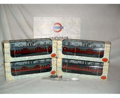 EFE London Underground 00 Scale -  1938 Northern Line Maroon Tube Stock - 80001 Driving Carriage A Kensington via Charing X ,