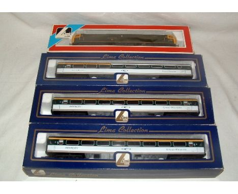 LIMA  205213 GW Green Class 47 'Sir Daniel Gooch' (Near Mint Boxed) and 3 x 'Great Western' Mk 3 Coaches nos L305442 x 2 and 