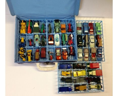 A LESNEY MATCHBOX Collectors Case containing 48 x mainly Matchbox 1-75 Series Regular Wheels, Yesteryear and Impy Models, inc