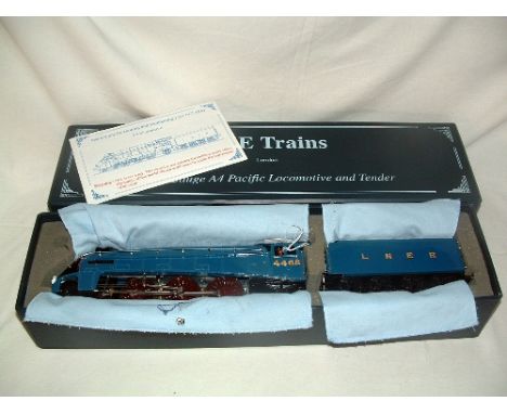 ACE Trains 3R 20V  LNER Garter Blue A4 4-6-2 'Mallard'  with Post War no 4468. Working Headlights, Sprung Buffers and Full Ca