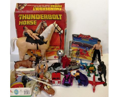 SCI-FI/TV Related Action Figures, mixed lot includes: boxed Bluebird Manta Force Mad Karnock's Evil Karnoids; boxed Marx Thun