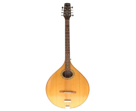 Good contemporary Octava mandolin by and labelled David Oddy, Luthier Exeter UK, ser. no. 0413582, also signed on the label, 