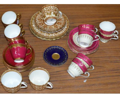 QUANTITY MISCELLANEOUS TEA &amp; COFFEE WARE, AYNSLEY, SPODE ETC     
