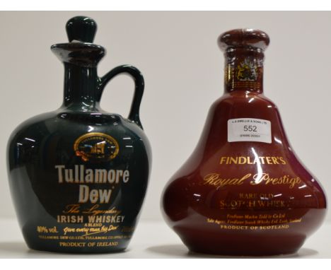 FINLATER'S ROYAL PRESTIGE RARE OLD SCOTCH WHISKY, PRESENTED IN A WADE PORCELAIN DECANTER - 70CL, 43% VOL, TOGETHER WITH TULLA