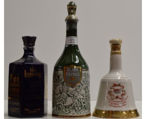 ROYAL LANGSIDE AGED 25 YEARS BLENDED SCOTCH WHISKY - 700ML, 40% VOL, BLACK PRINCE AGED 20 YEARS OLD SCOTCH WHISKY - 700ML, 40