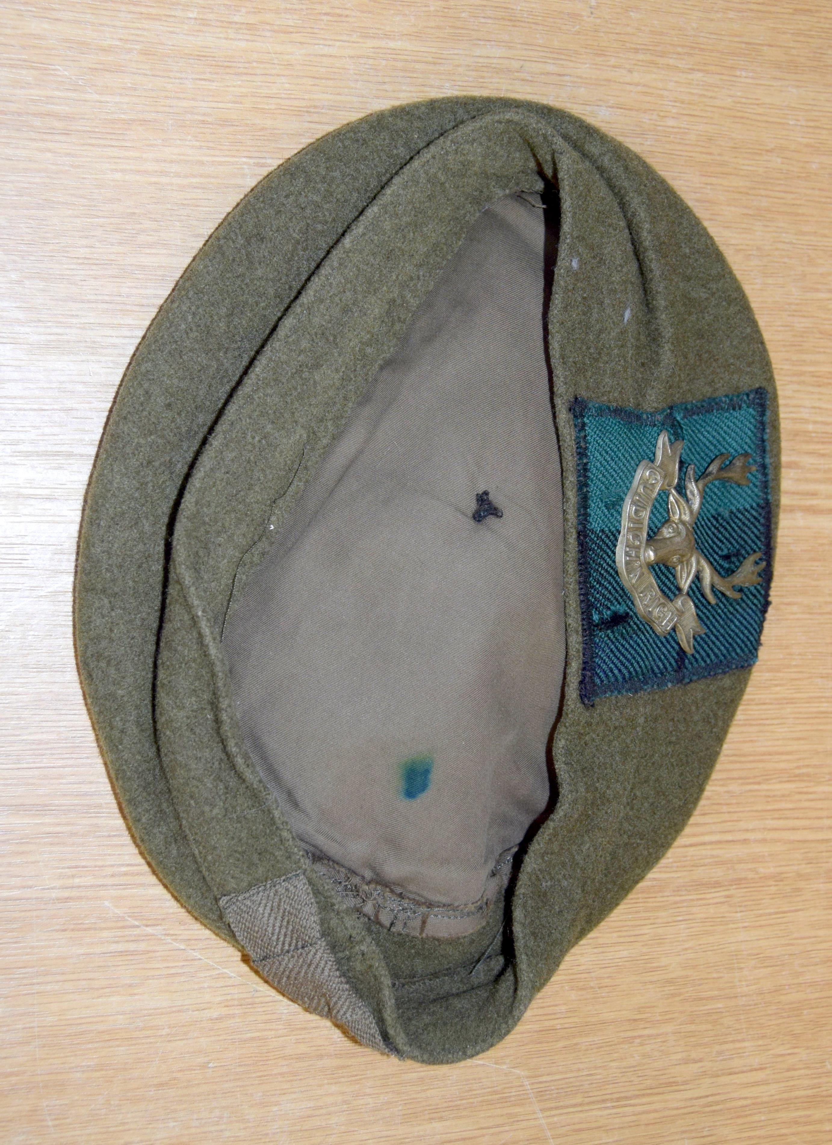 A Seaforth Highlanders tam o shanter military hat