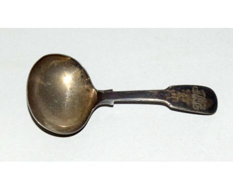 Silver George III caddy spoon