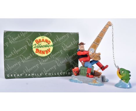 Desperate Dan - Robert Harrop - a limited edition First Edition resin statue / figure BDS14 ' Gone Fishing '. Highly detailed