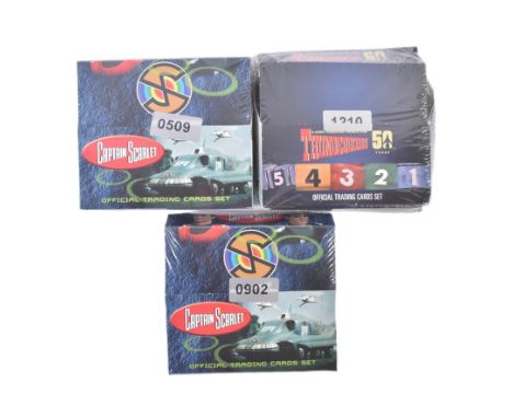 Thunderbirds / Captain Scarlet - Gerry Anderson - Unstoppable Cards -&nbsp; x3 factory sealed packs of trading cards, x2 CS a