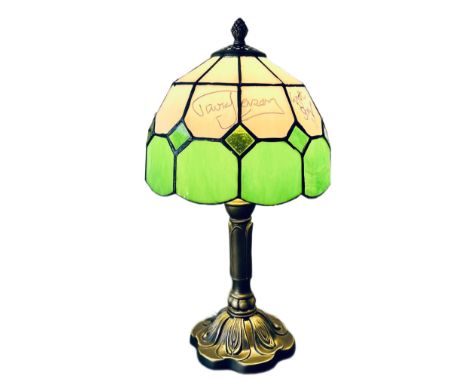 Only Fools &amp; Horses - a Tiffany style multi-coloured glass shaded table lamp, identical to the one seen onscreen in vario