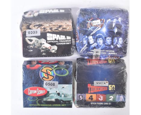 Trading Cards - x4 assorted factory sealed packs of trading cards, including: Captain Scarlet (2015 Unstoppable Cards), Thund
