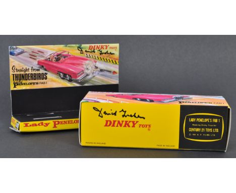 Thunderbirds - a replica Dinky Toys diecast model box (box and stand only - no model) for the original No. 100 ' FAB 1 ' mode