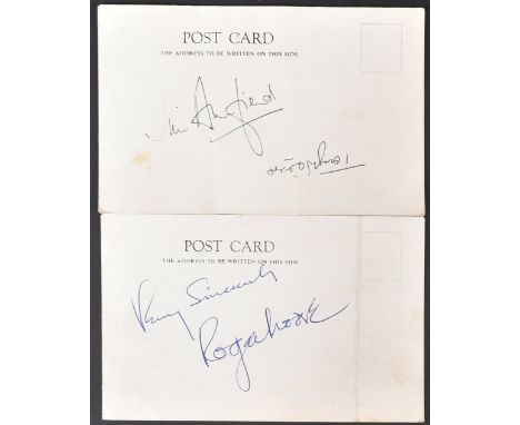 James Bond 007 - Sir Roger Moore (1927-2017) - vintage autograph on a postcard. Full-name early-type signature, adding 'Very 