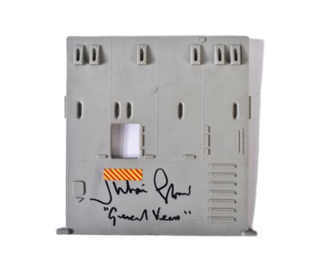 Star Wars - Julian Glover (General Veers) - an original vintage Kenner / Palitoy AT AT action figure playset door. Signed by 