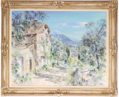 "Provence" Oil on canvas signed lower right. Provenance: private collection: Grosse Point, MI. Gabriel Deschamps was best kno