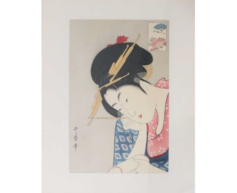 Hanaogi of the Ogiya. Little is known of Utamaro's life. His work began to appear in the 1770s, and he rose to prominence in 