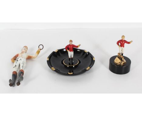 Three Authentic Jockey Collectibles from Iconic 21 Club, one of the nation's most famous speakeasies in Prohibition era. Set 