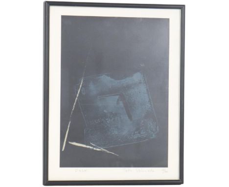 Titled, "Dusk", lithograph with hand coloring, numbered 32/100, pencil signed Toko Shinoda. Born in Dalian, Manchuria, Toko S