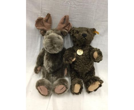 TWO BEARS TO INCLUDE ONE STEIFF AND ONE BOYDS 