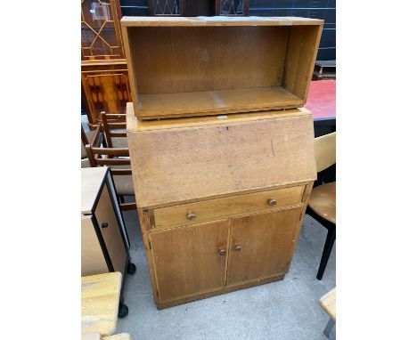 A LIGHT OAK EX WAR DEPARTMENT (AM STAVERTON) BUREAU, 30" WIDE