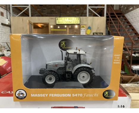 A BOXED  MASSEY FERGUSON 5470 FAUCHI L/2500 REF NO PES  1:32 SCALE 