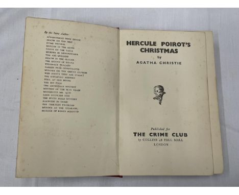 A FIRST EDITION  HERCULE POIROT'S CHRISTMAS BYAGATHA CHRISTIE 