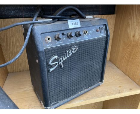A SMALL SQUIER SP-10 AMPLIFIER 