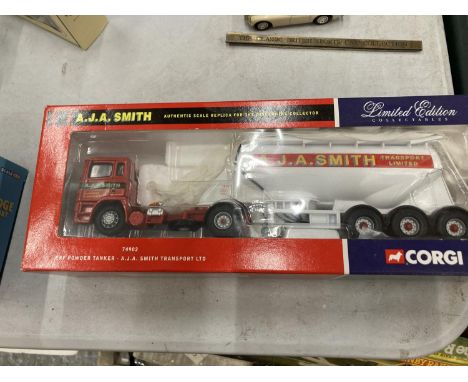 A BOXED CORGI CLASSIC 74902 AJA SMITH TANKER 1:50 SCALE LIMITED EDITION 