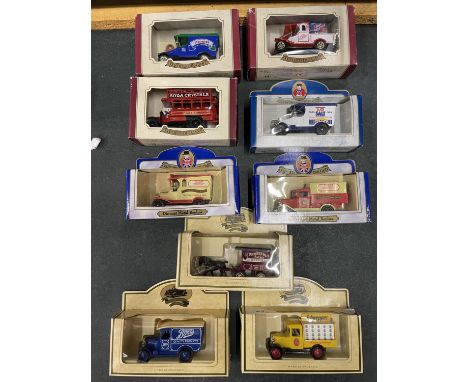 A COLLECTION OF BOXED LLEDO DAYS GONE AND OXFORD DIECAST VINTAGE VEHICLES 