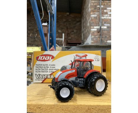 A BOXED JOAL METAL DIECAST VALTRA S SERIES EIGHT WHEEL TRACTOR 1:32 SCALE 