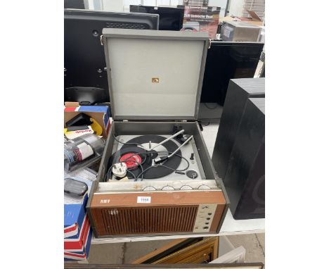 A HMV RECORD PLAYER 