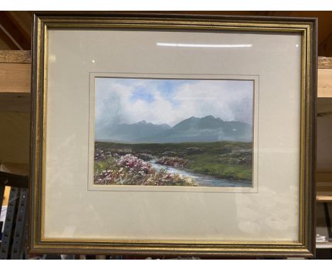 A FRAMED OIL PAINTING OF DARTMOOR 1900 BY R J LUGG 1877-1951 