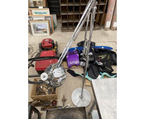 A RETRO ANGLE POISE STANDARD LAMP 