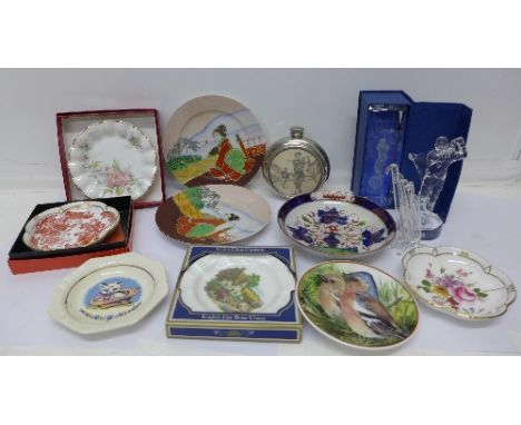 Trinket dishes, etc., including Derby, Wade and Wedgwood