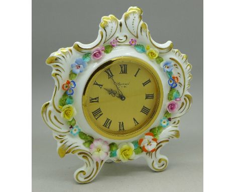 A Coalport, Baronet of London mantel clock, boxed