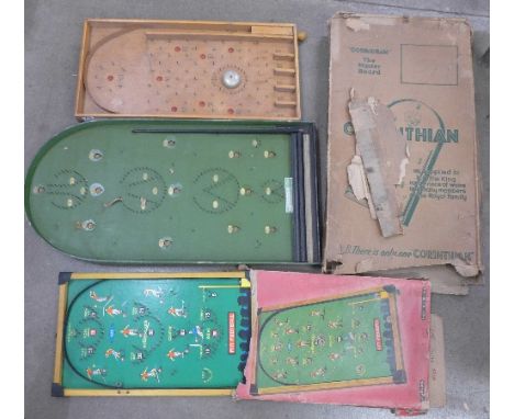 Three bagatelle boards