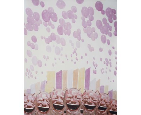 YUE MINJUN (Né en 1962)UNTITLED (SMILE-ISM No. 18), 2006 Lithographie en couleursSignée et numérotée 9/45110 x 90 cmThis lot 