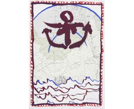 Pierre ALECHINSKY (Né en 1927)MUSEE DE LA MARINE, 1992 Lithographie en couleurs sur ArchesSignée et numérotée 33/9957,5 x 40,