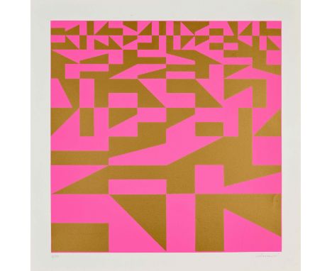 Getulio ALVIANI (1939–2018)FIFTY-FIFTY, 1962-1968 Portfolio complet comprenant cinq sérigraphie en couleurs Toutes sont signé