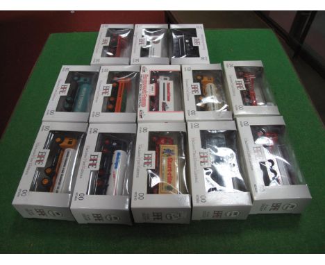 Thirteen EFE OO Scale Diecast Model Commercial Vehicles, including double decker bus 'Lockys', boxed.