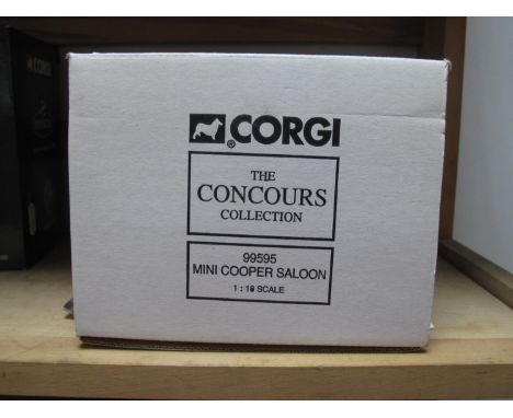 A Corgi 1:18th Scale Diecast 'The Concours Collection' #95595 Mini Cooper, boxed.