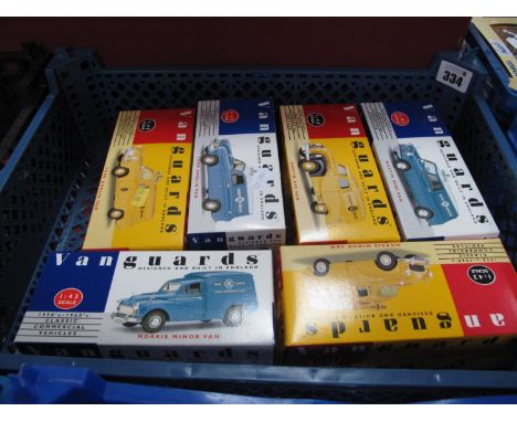 Six 1:43rd Scale Diecast Model Vehicles, by Lledo, all Vanguards Editions all with an AA, RAC Theme, boxed.