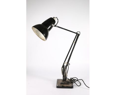 Herbert Terry and Sons Ltd 'The Anglepoise' desk lamp in black, model 1227 type (1938-1968). 