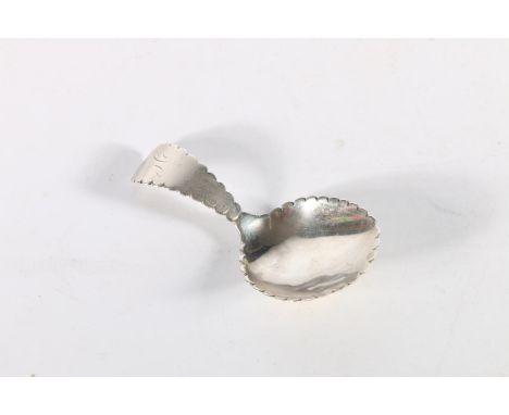 Sterling silver caddy spoon, William and Patrick Cunningham, Edinburgh, 1815, 13. 