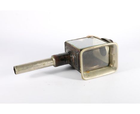 Antique metal coach lamp 'The Edouard', 45cm tall. 