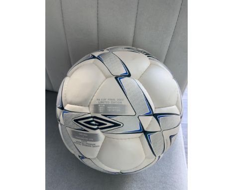 2007 FA Cup Final Chelsea v Manchester United Football: With match details to ball this limited edition ball is number 121/12