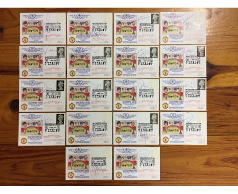 1999 Manchester United League Title Signed FDCs: Hand stamped In Manchester on 16 5 1999. United clinched the league title in