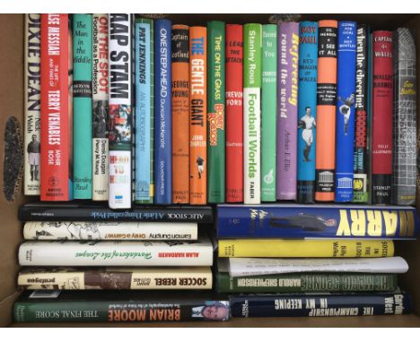 Mint Condition Old Football Autobiography Books: Never have you seen mainly original first editions that look like they have 