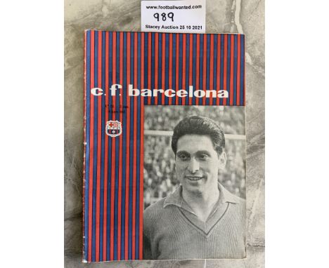 59/60 Barcelona v Birmingham City Final Football Programme: Near mint condition 28 page programme for the Inter Cities Fairs 