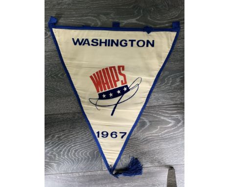 Washington Whips (Aberdeen) 1967 Tour Pennant: A competition organised by the North American Soccer League where internationa